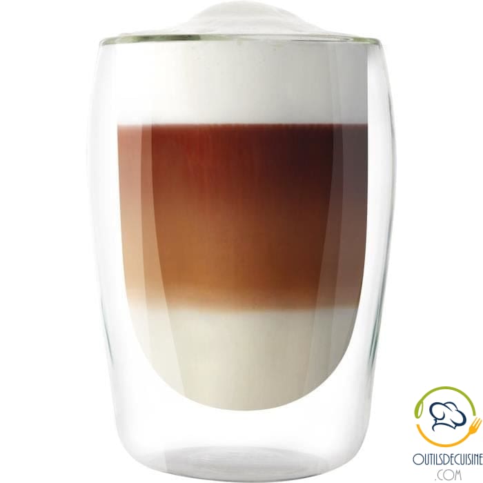 COM-FOUR® 2x Verre latte Macchiato - verres latte macchiato avec